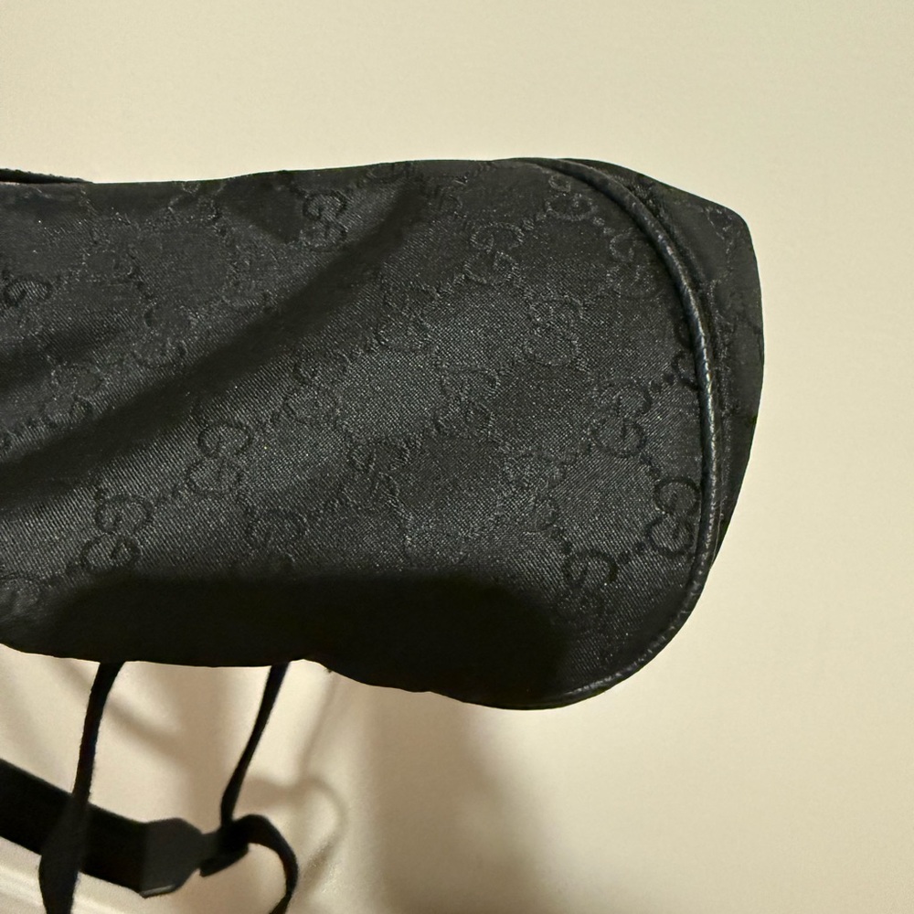 Gucci Black Patterned Backpack - image 7